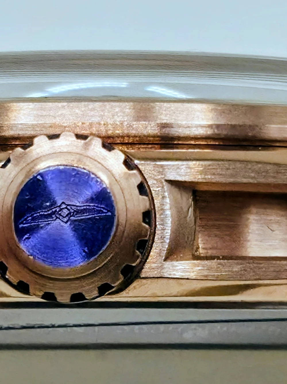 Invicta Rose Gold Space-Themed Mechanical Watch with Black Strap